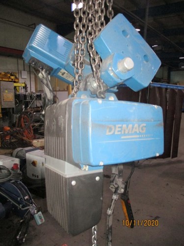 Chain hoist DEMAG with motorized crane trolley 1,25t